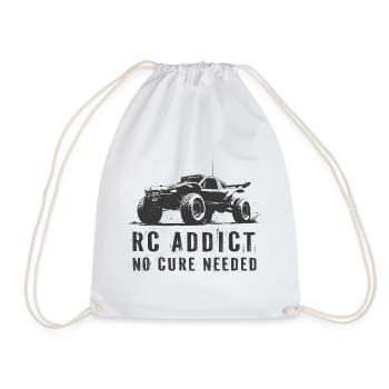 RC Addict Monster Truck - Drawstring Bag - white - Front