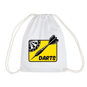 Fléchettes, fléchettes - Sac de sport léger - blanc - Devant
