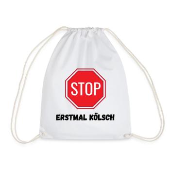Carnival Costume Kölsch - Drawstring Bag - white - Front