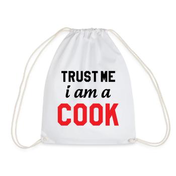 Trust Me I Am A Cook : Design Humour Chef - Sac de sport léger - blanc - Devant
