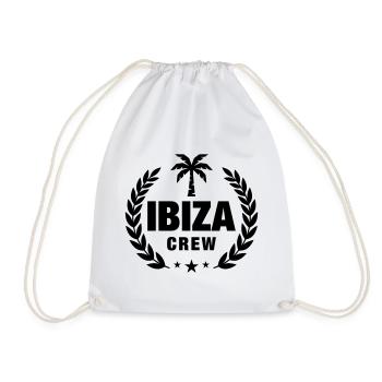 Ibiza Crew - Drawstring Bag - white - Front