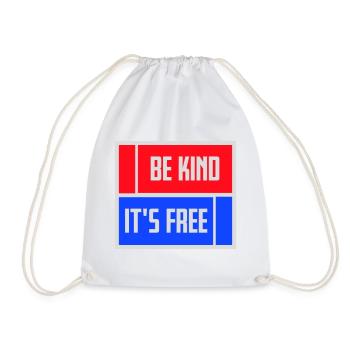Sois gentil, c’est une déclaration de gentillesse gratuite qui dit - Sac de sport léger - blanc - Devant