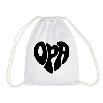 Grandfather - Drawstring Bag - white - Front