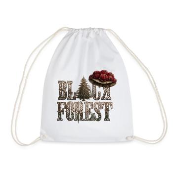black forest - Drawstring Bag - white - Front