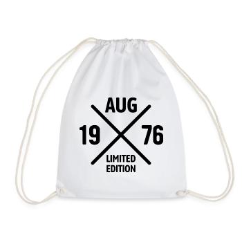 Édition limitée cadeau d’anniversaire d’août 1976 - Sac de sport léger - blanc - Devant
