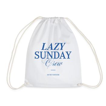 Lazy Sunday Crew - Drawstring Bag - white - Front