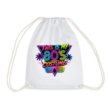 Mein 80er Kostüm Design - Turnbeutel - Weiß - Vorne