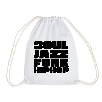 Soul Jazz Funk HipHop - Drawstring Bag - white - Front