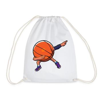 Basketball Dab - Turnbeutel - Weiß - Vorne