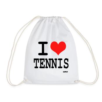 I love tennis - couleurs personnalisables - Sac de sport léger - blanc - Devant