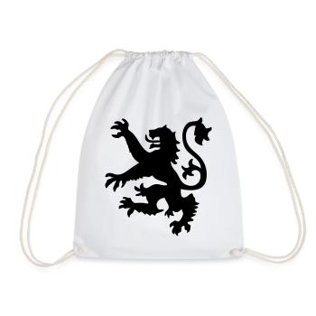 Scottish Lion - Drawstring Bag - white - Front