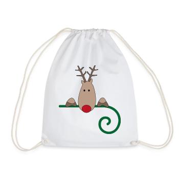 Weihnachten - Turnbeutel - Weiß - Vorne