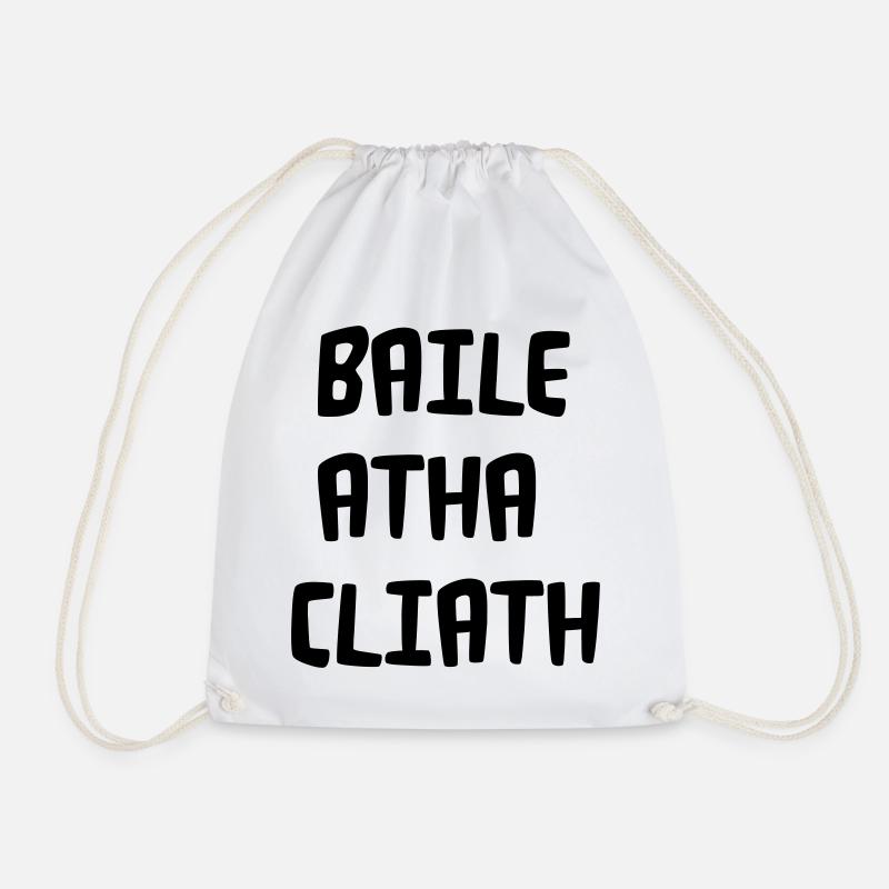 Baile Atha Cliath - Drawstring Bag - white
