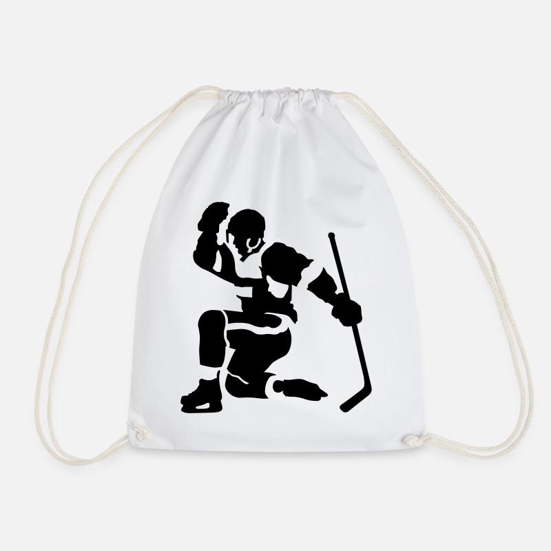 Eishockey goal - Turnbeutel - Weiß