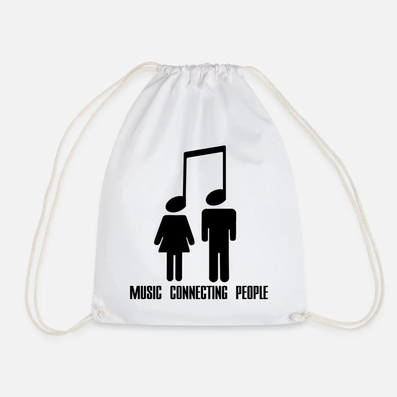 Music Connecting People - Turnbeutel - Weiß