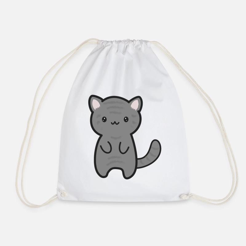 Tiger Katze - Turnbeutel - Weiß