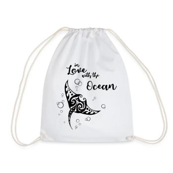In Love with the Ocean - Sac de sport léger - blanc - Devant