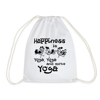 yoga - Drawstring Bag - white - Front