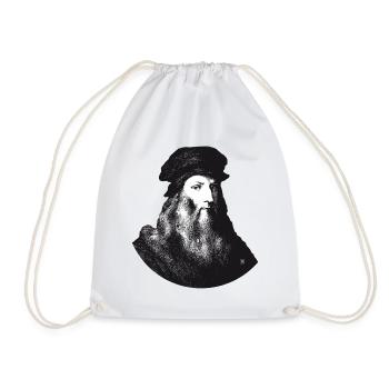 Leonardo da Vinci - Sac de sport léger - blanc - Devant