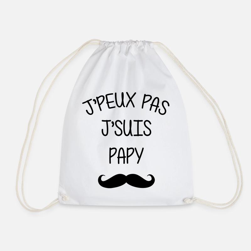 Papy Papi Bébé Naissance Grand Père Amour - Sac de sport léger - blanc