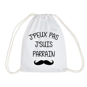 Parrain / Oncle / Tonton / Famille / Filleul - Sac de sport léger - blanc - Devant