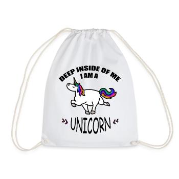 unicorn - Turnbeutel - Weiß - Vorne