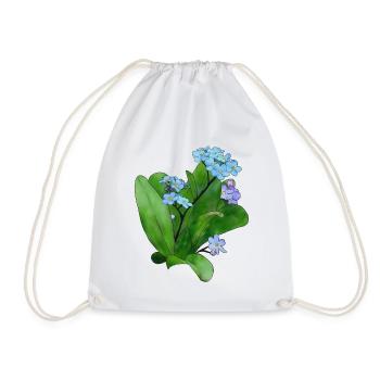 Vergissmeinicht - Drawstring Bag - white - Front
