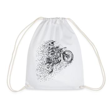 Pixel Motocross Design - Sac de sport léger - blanc - Devant