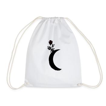 Croissant de rose - Sac de sport léger - blanc - Devant