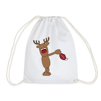 Cadeaux amusants pour Noël à l'époque de Corona - Sac de sport léger - blanc - Devant