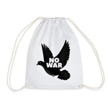 No War - Drawstring Bag - white - Front