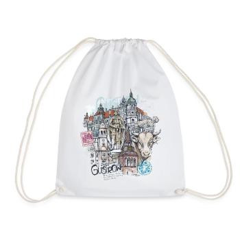 Güstrow Illustration - Sac de sport léger - blanc - Devant