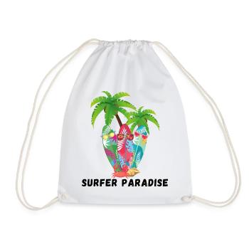 Paradis des surfeurs - Sac de sport léger - blanc - Devant