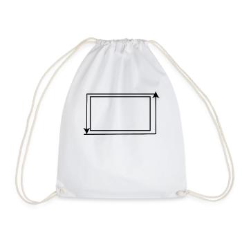 Flèches Forme rectangulaire Arrière-plan - Sac de sport léger - blanc - Devant