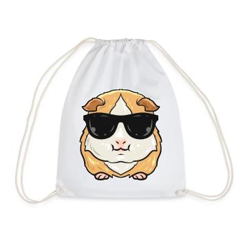 Guinea pig - Drawstring Bag - white - Front