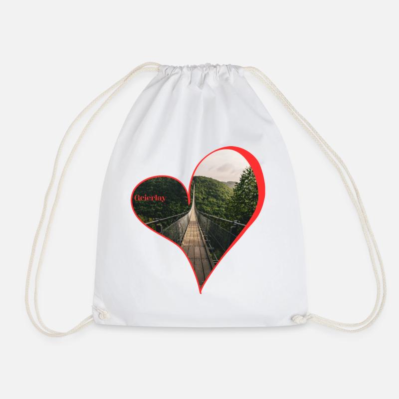 Geierlay - Drawstring Bag - white