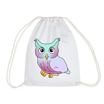 Hibou - Sac de sport léger - blanc - Devant