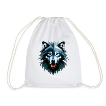 Wolf - Turnbeutel - Weiß - Vorne