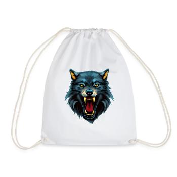Wolf - Turnbeutel - Weiß - Vorne