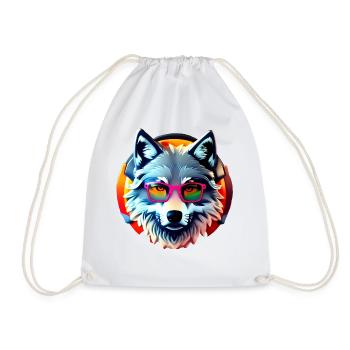 Wolf - Turnbeutel - Weiß - Vorne