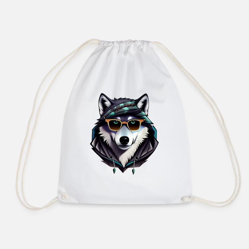 Wolf - Turnbeutel - Weiß