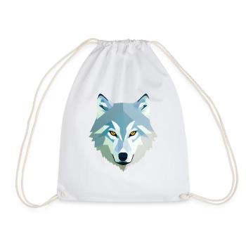 Wolf - Turnbeutel - Weiß - Vorne