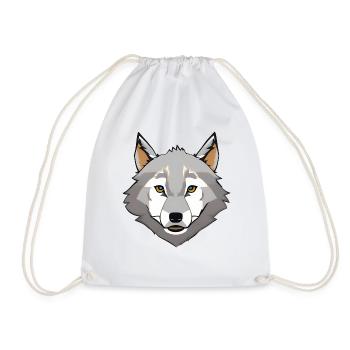 Wolf - Turnbeutel - Weiß - Vorne