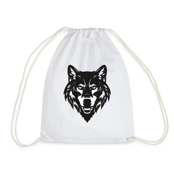 Wolf - Turnbeutel - Weiß - Vorne