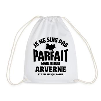 Auvergne, je suis auvergnat - Sac de sport léger - blanc - Devant