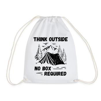 Camping, Randonnée, Forêt - Pensez à l’extérieur - Sac de sport léger - blanc - Devant