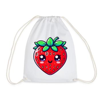 Fraise Fraises - Sac de sport léger - blanc - Devant