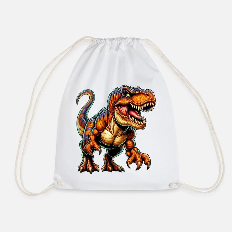Dinosaurier - Turnbeutel - Weiß