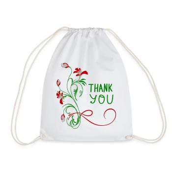Thank You - Turnbeutel - Weiß - Vorne