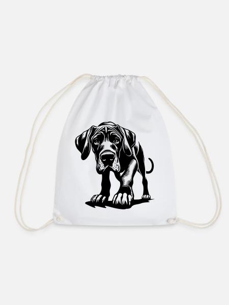 Deutsche Dogge - Turnbeutel - Weiß